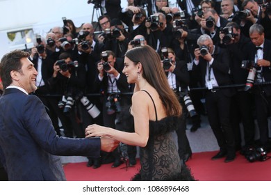 Javier Bardem, Penelope Cruz  Attends The Opening Gala During The 71st Annual Cannes Film Festival At Palais Des Festivals On May 8, 2018 In Cannes, France. 