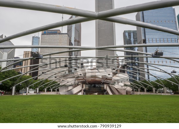 Jay Pritzker Pavilion Millennium Park Chicago Stock Photo Edit