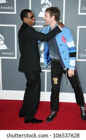 Jay Z And Chris Martin At The 51st Annual GRAMMY Awards. Staples Center, Los Angeles, CA. 02-08-09