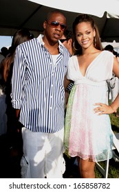 Jay Z, Rihanna Inside For 2005 Mercedes-Benz Polo Challenge, The Bridgehampton Polo Club BPC, Bridgehampton, NY, July 23, 2005