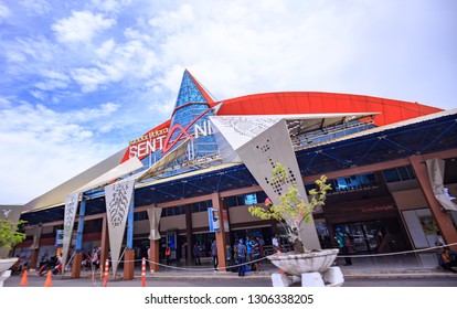 Jayapura, Papua / Indonesia - September 18, 2018 :  Front Of Sentani Airport, Jayapura, Papua