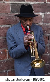 Jazz Player With Trumpet