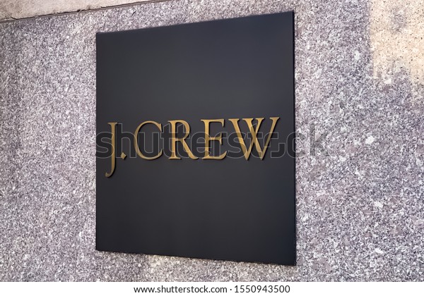 Jcrew Store Logo On Building Manhattan Stock Photo 1550943500 ...