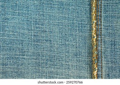 Jeans Inside With Seam Closeup Texture