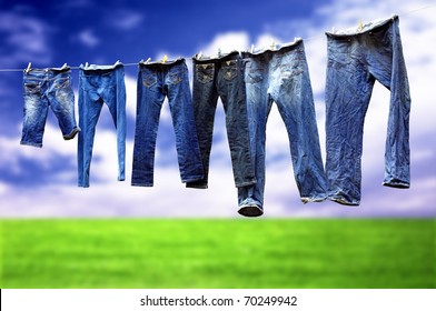 2,034 Jeans on washing line Images, Stock Photos & Vectors | Shutterstock