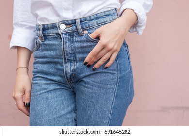 Jeans On A Woman