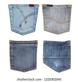 Jeans Pockets Isolated Stock Photo (Edit Now) 65585596