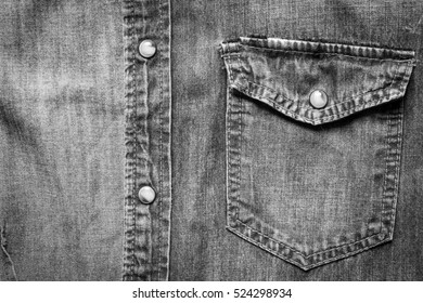 denim shirt pocket