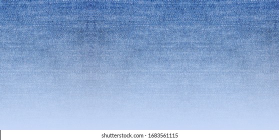 Jeans texture background  gradient abstract light blue denim fabric surface  Empty denim jean pattern  blank seamless canvas and empty copy space