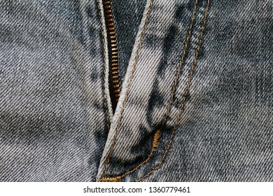 Jeans Texture Zipper Unzipped Stock Photo 1360779461 | Shutterstock