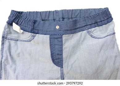 Jeans  Trouser Isolated On The White Background (inside Out)