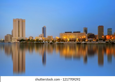 Jeddah Cityscape At Night