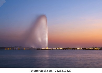 Jeddah Fountain - city Landmark - Saudi Arabia