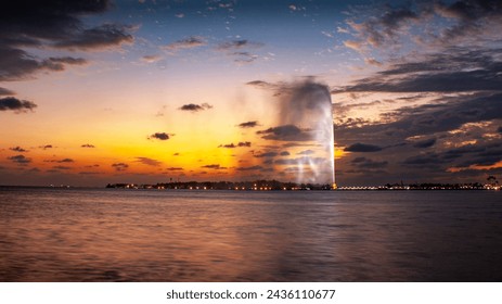 Jeddah Fountain, is a remarkable landmark located in Jeddah, Saudi Arabia, it is the tallest fountain of its kind in the world, it jets water up to 260 meters (853 feet).
