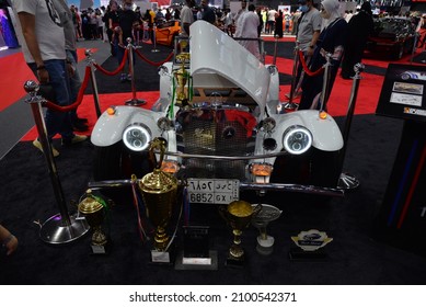 Jeddah, Makkah, Saudi Arabia. December 10th, 2021. The motor show was held in Jeddah. The display of vintage and latest motor vehicles. It was a big event organized by Saudi and an impressive event.