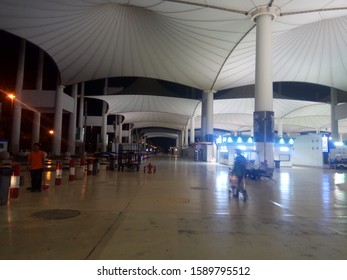 Jeddah, Saudi Arabia - 1/11/2019 : A Giant Tent-roofed Airport Terminal King Abdulaziz International Airport