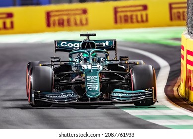 Jeddah, Saudi Arabia. 2-5 December 2021. F1 World Championship 2021. 1st Saudi Arabia F1 GP. Lance Stroll, Aston Martin.