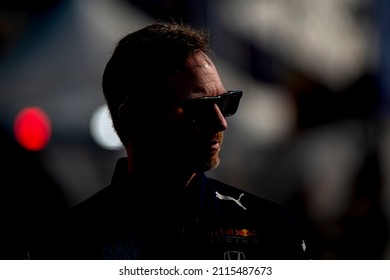 JEDDAH, SAUDI ARABIA - December 4, 2021: Christian Horner At Round 21 Of The 2021 FIA Formula 1 Championship Taking Place At The Jeddah Corniche Circuit In Jeddah Saudi Arabia