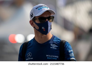 JEDDAH, SAUDI ARABIA - December 4, 2021: Nicholas Latifi, From Canada Competes For Williams Racing At Round 21 Of The 2021 FIA Formula 1 Championship At The Jeddah Corniche Circuit.