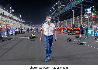 JEDDAH, SAUDI ARABIA - December 5, 2021: Michael Masi at round 21 of the 2021 FIA Formula 1 championship taking place at the Jeddah Corniche Circuit in Jeddah Saudi Arabia