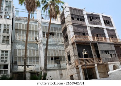 JEDDAH, SAUDI ARABIA - May 2022. Al Balad - Jeddah Historic District (UNESCO List 2014) . The Oldest Part Of The City Located On The Red Sea, In The Western Part Of Saudi Arabia.