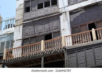 JEDDAH, SAUDI ARABIA - May 2022. Al Balad - Jeddah Historic District (UNESCO List 2014) . The Oldest Part Of The City Located On The Red Sea, In The Western Part Of Saudi Arabia.