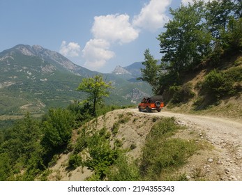 Jeep Ride In Albanian Mountains.