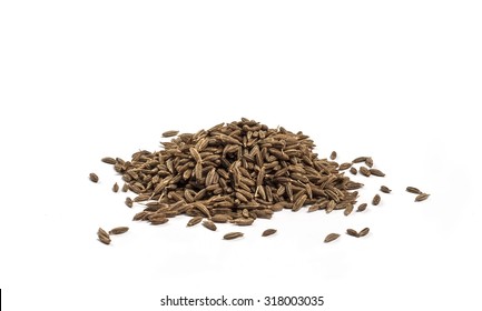 Jeera (cumin) Seeds Isolated