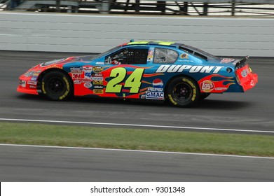 Jeff Gordon # 24 Flying Around The Track.