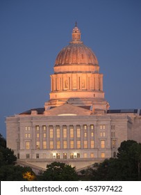 Jefferson City Missouri Capital Building Downtown City Skyline