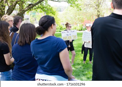 Jefferson City, MO/ USA - April 27, 2020: Reopen Missouri Protest