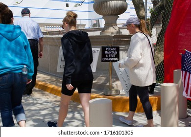 Jefferson City, MO/ USA - April 27, 2020: Reopen Missouri Protest