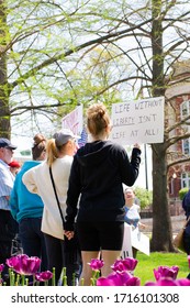 Jefferson City, MO/ USA - April 27, 2020: Reopen Missouri Protest