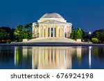 Jefferson Memorial in Washington DC. The Jefferson Memorial is a public building managed by the National Park Service of the United States Department of the Interior