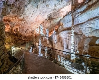 The Jeita Grotto in Lebanon is a system of two separate, but interconnected, karstic limestone caves. 