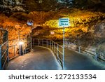 Jeita Grotto Limestone Caves Entrance Sign into the Pit