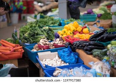 Jeju, Korea - Oct 07 2018 : Market Vegetables.