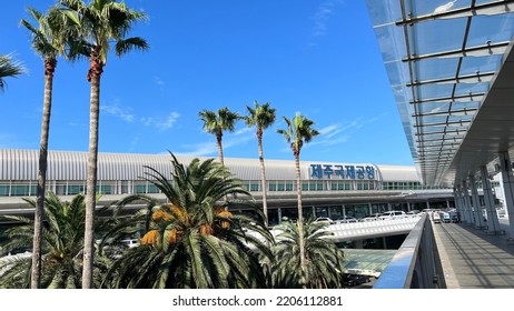 Jeju, South Korea - September 8 2022: Jeju International Airport View