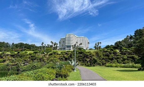 Jeju, South Korea - September 8 2022: Korean Airline Hotel View At Seogwipo