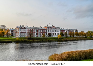 Jelgava Palace Reflects In River.