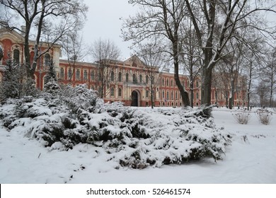 Jelgava Palace In Winter