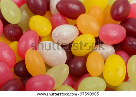 Jelly Beans - Coulorful bean shaped sweets close-up. Zdjęcia stock © 