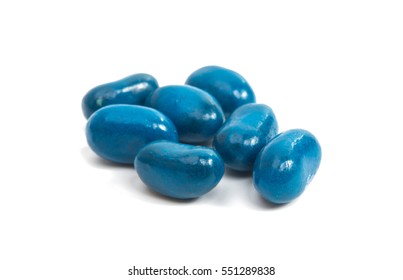 Jelly Beans Isolated On White Background