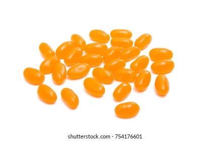 Jelly Beans Isolated On White Background