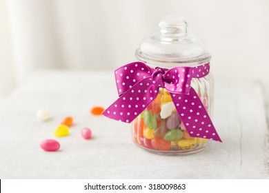 Jelly Beans In Jar