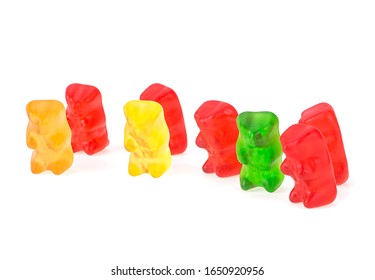 Colorful Gummy Bears Jelly Bears White Stock Photo (Edit Now) 1539574745