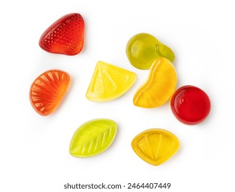 Jelly candies, isolated on white background - Powered by Shutterstock