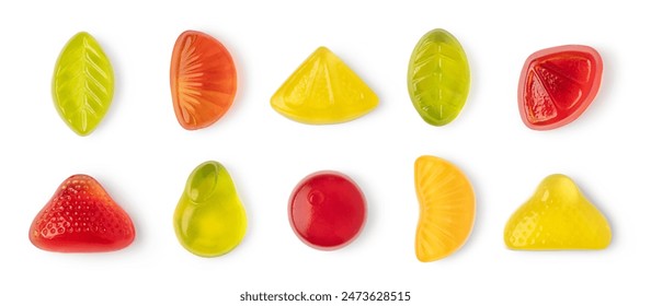 Jelly candies, isolated on white background - Powered by Shutterstock