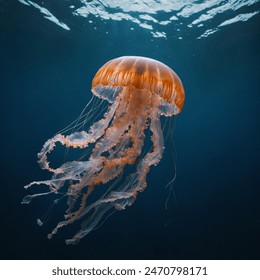 Jellyfish are mesmerizing marine creatures characterized by their gelatinous bodies and trailing tentacles. They come in a variety of shapes, sizes, and colors, ranging from translucent to vibrant hue