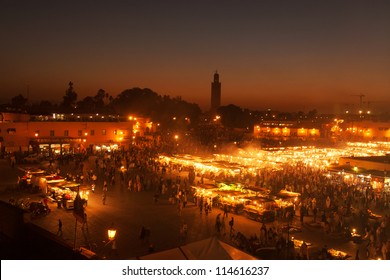 The Jemma El Fna Square In Marrakesh, Morocco